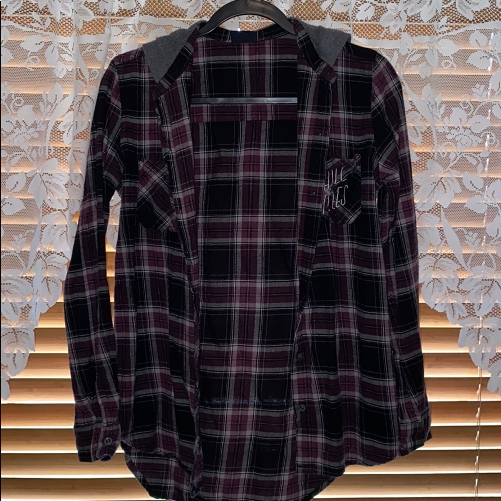 Hooded flannel